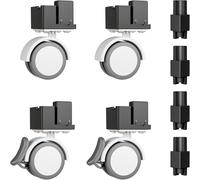 BUCATSTATE Ruota universale e accessori impilabili solo per gabbia BUCATSTATE in metallo per piccoli animali 3.0, accessori per gabbia che supportano lo spostamento e l'impilamento (nero)