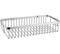 Bucc Strato Singolo Toilette Shampoo Gel Doccia Scaffale Shampoo Scaffale di Stoccaggio per Cady Coditioer Scaffali Cestino Doccia 304 Acciaio Inox Spazzolato Quadrato Cestino Rack Bagno