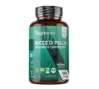 Bucce di Psillio Biologiche, 180 Capsule Vegane, 1400mg per Dose, 3 Mesi, Capsul
