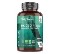 Bucce di Psillio Biologiche 180 Capsule Vegane 1400mg per Dose 3 Mesi Capsule