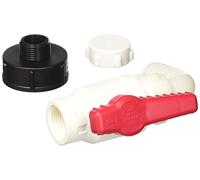 Bucchi 0101564.05Z4M000 Set di Collegamento a Contenitore IBC con Adattatore, Valvola a Sfera, Calotta in PP 1" per Acqua