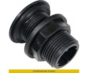 Bucchi Raccordo Nylon Dritta per Cass. M. 1.1 / 2 Pezzi 10 400318051111