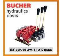Bucher HDS15, 1-10 Banca, 1/2 ", 60L, D/Agendo Molla, Direzionale Idraulico