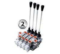 Bucher Idraulico 1/2 " 70 L / Minuto Quattro Banca Doppio Agendo Leva 3