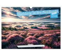 Buchholz i. d. N. - KI Illustrationen aus dem Herzen der Lüneburger Heide (Wandkalender 2026 DIN A3 quer), CALVENDO Monatskalender: Heidevielfalt rund um Buchholz in der Nordheide