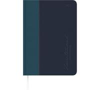 Buchkalender Premium Water türkis-blau A5 2027: Tagesplaner A5 (15x21 cm) mit 1 Tag pro Seite, Tucson-Einband, Monatsregister, Zeiteinteilung 7-22 Uhr & Notizbereich für Arbeit & Studium