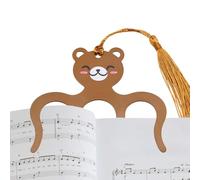 Buchklammer Metall Tier - Buchseitenhalter Niedlich Rutschfest Lesezubehör | Buchklammer Bär Katze Notizbuch Notenblatt Dokumente | 9,3 cm, Zuhause Büro Schule Bibliothek Frauen Männer Kinder Geschenk