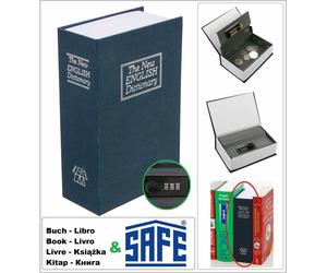 Buchsafe-Zahlenschloss-Buch-Tresor Cassetta Portavalori Handy-Safe 3989