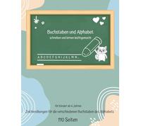 Buchstaben und Alphabet : Mal und Zeichenbuch kinderleicht schreiben lernen