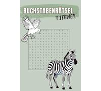 Buchstabenrätsel für Tierfans:: Buchstabenrätsel, Rätselspaß und Wortsuche mit gut lesbarem Druck über Tiere / 15,24 x 22,86 cm, 190 Seiten mit 95 Rätsel+Lösungen. Für Erwachsen, Kinder, Teenager