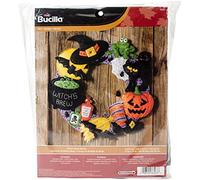 Bucilla 86563 Witch's Brew Wreath Kit da appendere alla parete, 43,2 cm, acrilico, multicolore, 2 x 9,5 x 11,75 cm