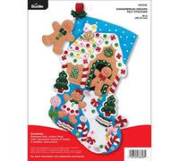 Bucilla 86898E - Kit per decorazioni natalizie in feltro, 46 cm