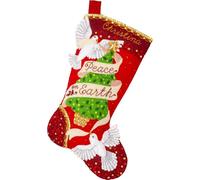 Bucilla, Peaceful Doves, Felt Applique 18" Stocking Making Kit, Perfect for DIY Arts and Crafts, 89625E