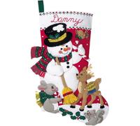 Bucilla Snowman And Friends Felt Applique Kit