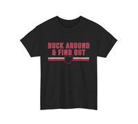 Buck Around And Find out Funny Ohio Map T-Shirt Black L