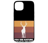 Buck Caccia I See Deer Jerky Divertente Caccia Custodia per iPhone 15 Plus