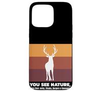 Buck Caccia I See Deer Jerky Divertente Caccia Custodia per iPhone 15 Pro Max