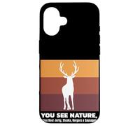 Buck Caccia I See Deer Jerky Divertente Caccia Custodia per iPhone 16