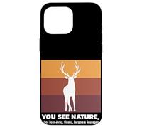 Buck Caccia I See Deer Jerky Divertente Caccia Custodia per iPhone 16 Pro Max