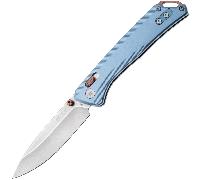 Buck Nomad, Blue D2, Aluminum, Crossbar Lock BU-0700BLS