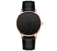 Bucke - Orologio da uomo di lusso, al quarzo, quadrante in acciaio inox, stile casual, A5