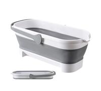 Bucket a sonagli - Bucket rettangolare portatile con manico robusto | per pratici cestini, secchio pieghevole per lavaggio auto, giardino, pesca, pulizia della casa