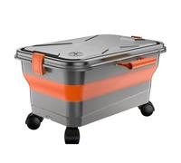 Bucket Acqua - Contenitore Di Stoccaggio | 22L Watter Tanks Per Dettagli Cellulari Per Autolavaggio | Contenitori Organizzatori Pieghevoli Con Rulli Rotativi A 360 Gradi | Serbatoio A