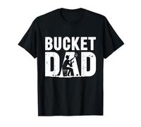 Bucket Dad Softball Baseball Game Sport Fan Father's Day Maglietta