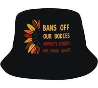 Bucket Hat Bans off Our Bodies Women's Rights Are Human Rights PRO Choice Cappellos A Secchiello Traspirante Cappello da Pesca Moda Cappelli alla Pescatora per All'Aperto Summer Viaggio