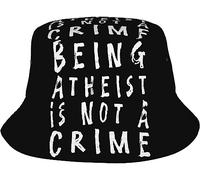 Bucket Hat Being Atheist Is Not A Crime Cappelli alla Pescatora Unisex Cappellos A Secchiello Vintage Cappellos Pescatore per All'Aperto Summer Escursionismo