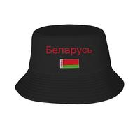Bucket Hat Belarus Flag And Font Cappelli alla Pescatora Classico Cappello da Pesca Vintage Cappello da Pescatore per Sport Campeggio Escursionismo