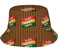 Bucket Hat Black History Month 2023 Cappelli alla Pescatora Pieghevole Cappello da Pescatore Casual Cappello da Pesca per Escursionismo Viaggio Sport