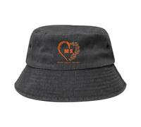 Bucket Hat Butterfly Heart Ms Multiple Sclerosis Awareness for Vintage Cappelli alla Pescatora Pieghevole Cappello da Pesca Vintage Cappello da Pescatore per Sport Viaggio Campeggio