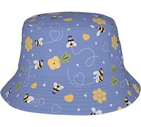 Bucket Hat Cartoon Bee And Flower Pattern Cappelli alla Pescatora Vintage Cappellos A Secchiello Unisex Cappellos Pescatore per Escursionismo Sport All'Aperto