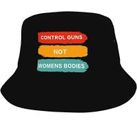 Bucket Hat Control Guns Not Womens Bodies Cappelli alla Pescatora Moda Cappello da Pescatore Classico Cappello da Pesca per Summer Sport All'Aperto