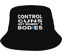 Bucket Hat Control Guns Not Womens Bodies Cappelli alla Pescatora Unisex Cappello da Pescatore Classico Cappello da Pesca per Campeggio All'Aperto Escursionismo