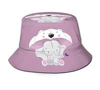 Bucket Hat Cute Little Elephant Cappello da Pescatore Stylish Cappellos A Secchiello Vintage Cappello da Pesca per Sport Campeggio All'Aperto