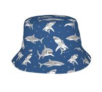 Bucket Hat Cute Shark Cute Funny Cappello da Pescatore Confortevole Cappelli alla Pescatora Classico Cappello da Pesca per Escursionismo Campeggio Viaggio