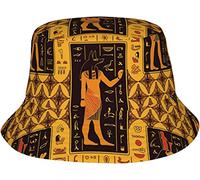 Bucket Hat Egyptian Gods Cappelli alla Pescatora Moda Cappello da Pescatore Unisex Cappello da Pesca per Viaggio Sport All'Aperto