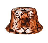 Bucket Hat Fiercely Tiger Head Cappelli alla Pescatora Pieghevole Cappello da Pescatore Confortevole Cappello da Pesca per Viaggio Campeggio Escursionismo