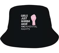 Bucket Hat Girls Just Wanna Have Fundamental Rights Cappellos A Secchiello Pieghevole Cappello da Pescatore Traspirante Cappellos Pescatore per Escursionismo Summer Sport