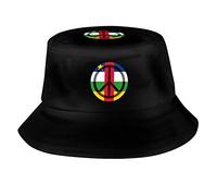Bucket Hat I Hope Central African Republic Will Always Be Peaceful Cappello da Pesca Traspirante Cappello da Pescatore Pieghevole Cappelli alla Pescatora per Campeggio Escursionismo Sport
