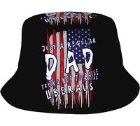 Bucket Hat Just A Regular Dad Trying Not To Raise Liberals Cappello da Pesca Casual Cappello da Pescatore Confortevole Cappellos Pescatore per All'Aperto Escursionismo Summer