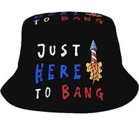 Bucket Hat Just Here To Bang Cappellos A Secchiello Moda Cappelli alla Pescatora Protezione del Sole Cappello da Pescatore per Escursionismo Summer Campeggio