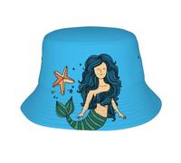 Bucket Hat Pesce Bella Stella Blu Unisex Cappellino Pieghevole Cappello da Pescatore per All'Aperto Caccia Golf