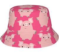Bucket Hat Pigs Pattern Cappello da Pescatore Unisex Cappellos A Secchiello Moda Cappello da Pesca per Viaggio All'Aperto Summer