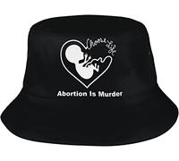Bucket Hat PRO Choice Abortion Is Murder Cappello da Pesca Moda Cappelli alla Pescatora Stylish Cappellos A Secchiello per All'Aperto Summer Escursionismo