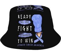 Bucket Hat Ready for The Fight Determined To Win Stomach Cancers Awareness Cappellos Pescatore Moda Cappellos A Secchiello Protezione del Sole Cappelli alla Pescatora