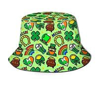 Bucket Hat Trifoglio Verde di San Patrizio Classico Cappello da Pescatore Impermeabile Cappellino per Pesca Golf Calcio
