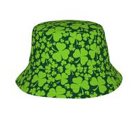 Bucket Hat Trifoglio Verde per Il Giorno di San Patrizio Classico Cappello da Secchio Unisex Cappellino per Summer Pesca All'Aperto
